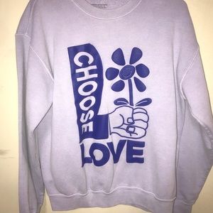 Urban Outfitter Graphic purple sweatshirt